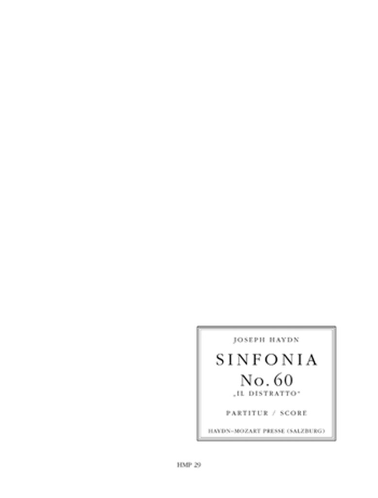 Sinfonia Nr. 60 Il Distratto